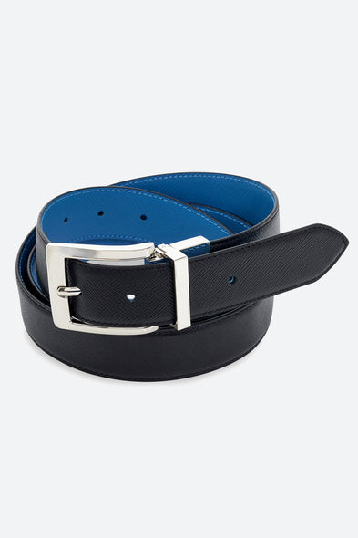 Maison Gaucho Reversible Belt in Black 