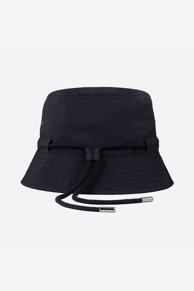 Nylon Bucket Hat in Black