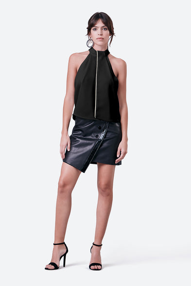 Peña Halterneck Top in Black