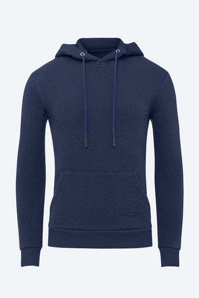 Men's Gorriti Gaucho Pattern Hoodie in Navy