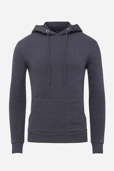 Men's Gorriti Gaucho Pattern Hoodie in Slate